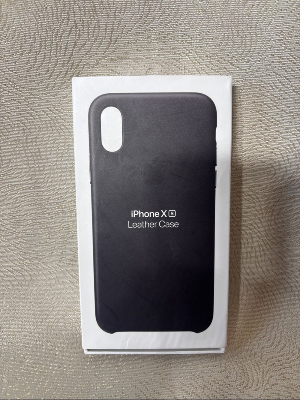Apple iPhone Xs Leather Case - Black 0126